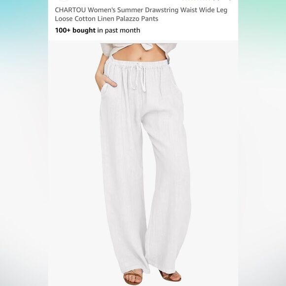 Pants - White Linen Pants
